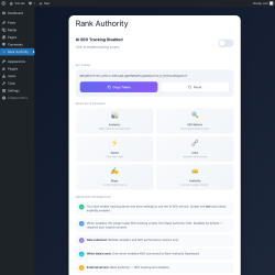 Page screenshot: Rank Authority