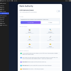 Page screenshot: Rank Authority