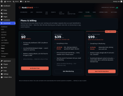 Page screenshot: RankShield &rarr; Plans