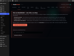 Page screenshot: RankShield &rarr; SEO