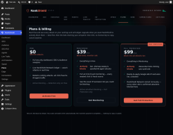 Page screenshot: RankShield &rarr; Plans