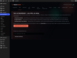 Page screenshot: RankShield &rarr; SEO