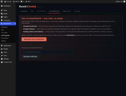 Page screenshot: RankShield &rarr; Ad Protection
