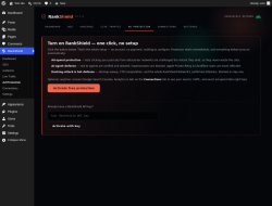 Page screenshot: RankShield &rarr; Ad Protection