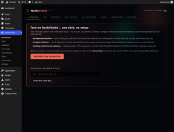 Page screenshot: RankShield
