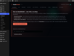 Page screenshot: RankShield