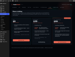 Page screenshot: RankShield &rarr; Plans