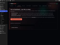 Page screenshot: RankShield &rarr; Audience