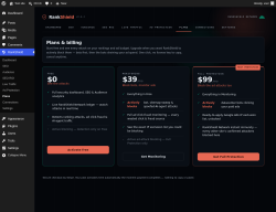 Page screenshot: RankShield &rarr; Plans