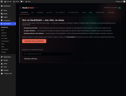 Page screenshot: RankShield
