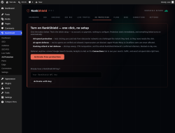 Page screenshot: RankShield &rarr; Ad Protection