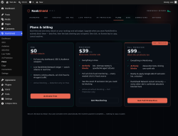 Page screenshot: RankShield &rarr; Plans