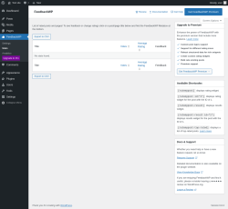 Page screenshot: FeedbackWP → Stats
