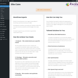 Page screenshot: RC Site Manager &rarr; Site Care