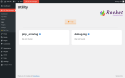 Page screenshot: RC Site Manager &rarr; Log
