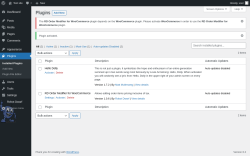 Page screenshot: Plugins ‹ Test site — WordPress