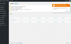 Page screenshot: Real Estate &rarr; Fields Table