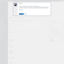 Page screenshot: Real Estate &rarr; Settings