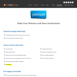 Page screenshot: Real Estate &rarr; Go Pro
