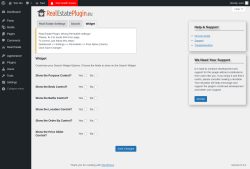 Page screenshot: Real Estate &rarr; Settings &rarr; Widget