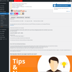Page screenshot: Real Estate &rarr; Memory Check Up