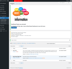 Page screenshot: Plugins &lsaquo; Test site &mdash; WordPress
