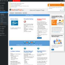 Page screenshot: Real Estate &rarr; Dashboard