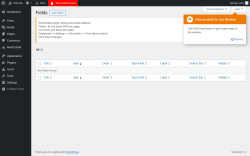 Page screenshot: Real Estate &rarr; Fields Table