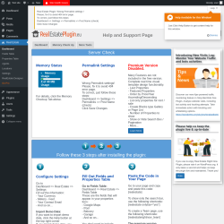 Page screenshot: Real Estate &rarr; Dashboard