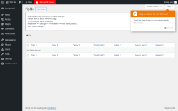 Page screenshot: Real Estate &rarr; Fields Table