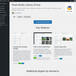 Page screenshot: Plugins ‹ Test site — WordPress