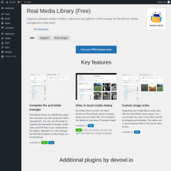 Page screenshot: Plugins &lsaquo; Test site &mdash; WordPress