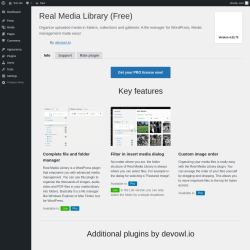 Page screenshot: Plugins &lsaquo; Test site &mdash; WordPress