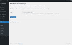 Page screenshot: Settings &rarr; Real Editor Space