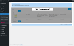 Page screenshot: Find & Replace → Restore in Database