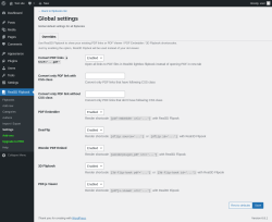Page screenshot: Real3D Flipbook → Settings