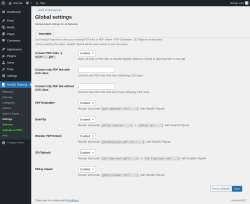 Page screenshot: Real3D Flipbook → Settings