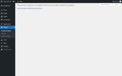 Page screenshot: Plugins &lsaquo; Test site &mdash; WordPress