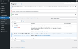 Page screenshot: Plugins &lsaquo; Test site &mdash; WordPress