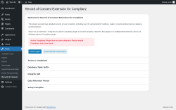 Page screenshot: Tools &rarr; Record of Consent