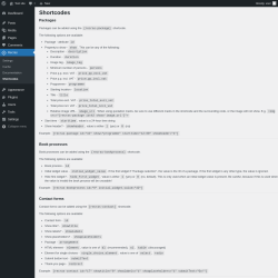 Page screenshot: Recras → Shortcodes
