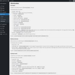 Page screenshot: Recras → Shortcodes