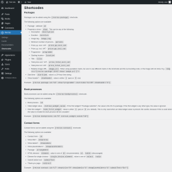 Page screenshot: Recras → Shortcodes