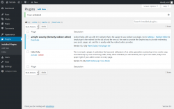 Page screenshot: Plugins &lsaquo; Test site &mdash; WordPress