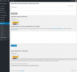 Page screenshot: Settings &rarr; Redirect Editor