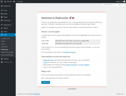 Page screenshot: Tools &rarr; Redirection