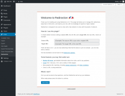 Page screenshot: Tools &rarr; Redirection
