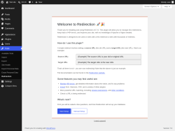 Page screenshot: Tools &rarr; Redirection