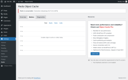 Page screenshot: Settings → Redis → 
                            Metrics                        