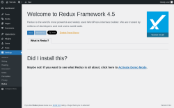 Page screenshot: Settings &rarr; Redux